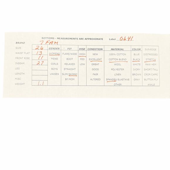 7 For All Mankind Smoke Grey Retro Corset High Rise Skinny Jeans Womens Size 26 - Picture 3 of 11